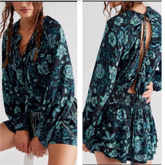 Free People Dance Till Dawn Romper